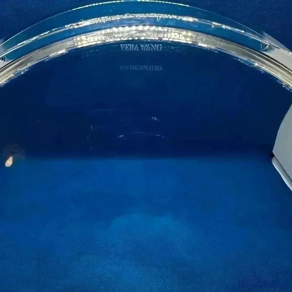 Vera Wang Wedgwood 11 in. Lead Crystal Salad Bowl, Etched Name - Picture 4 of 5